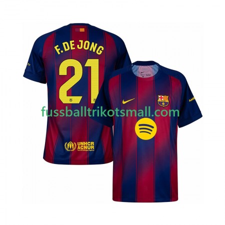 Fußballtrikots FC Barcelona Frenkie de Jong 21 2025-2026 Kurzarm Heimtrikotsatz kaufen